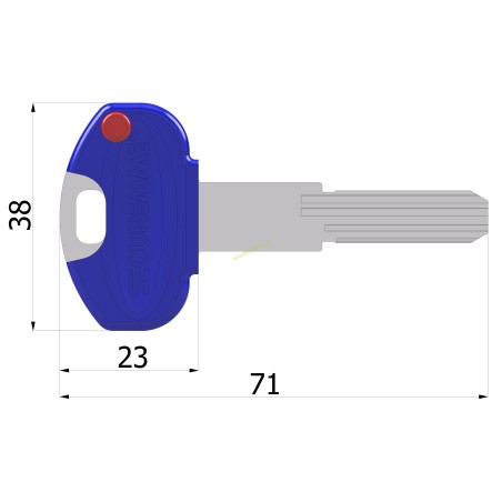 Sbozzo chiave per cilindro K1