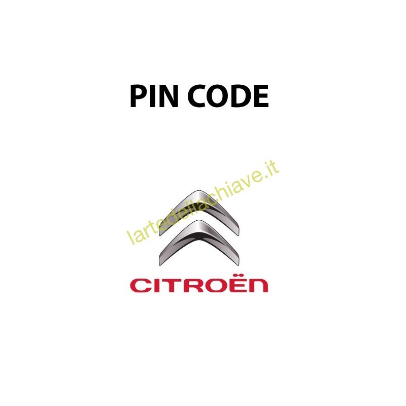 Citroen pin code